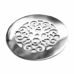 Classic Scrolls No. 4_4.25 Sioux Chief Round Shower Drain