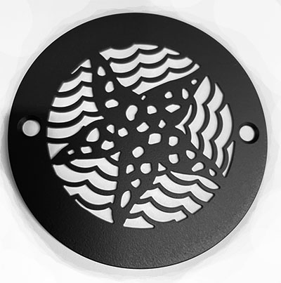 4 Inch Round Shower Drain Cover Replacement, Starfish Design