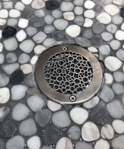 4 Inch Round Shower Drain Cover, Nature Bubbles