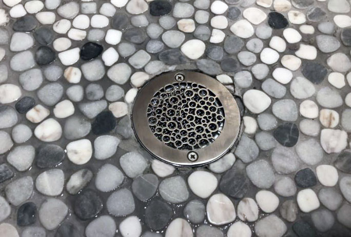 5 Inch Round Shower Drain | Replacement For ZURN | Bubbles Design