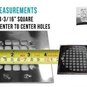 How to measure for 4 inch square drain_Designer Drains