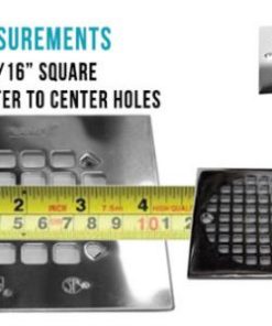 how to measure a square drain