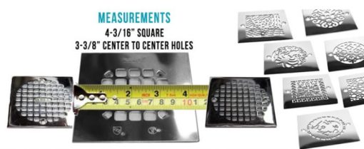 how to measure a square drain