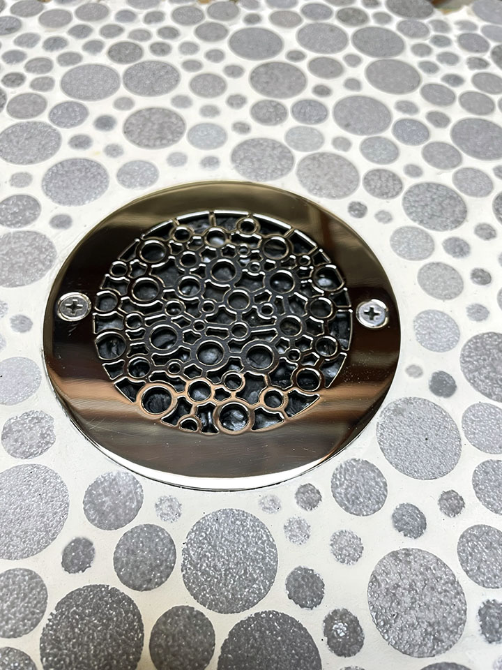 4 Inch Round Shower Drain Cover Replacement, Nature Bubbles