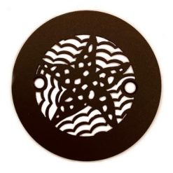 4.25 Inch Round Shower Drain Cover, Replacement for Sioux Chief, Starfish, Oil Rubbed Bronze