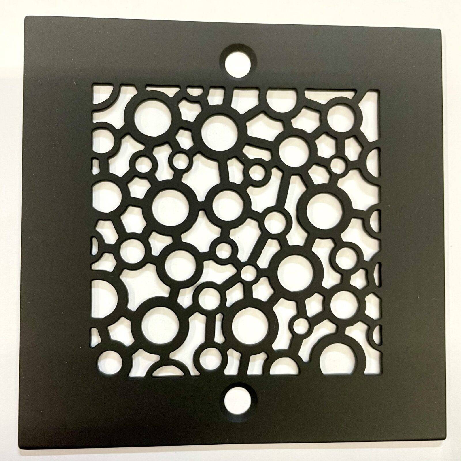 Square Shower Drain Cover, Bubbles Design, Replacement for Oatey