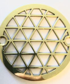 Geometric Triangles 3.25 Inch Replacement For Oatey 42211, Sioux Chief, polished brass