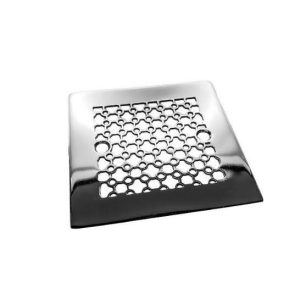 Architecture NO. 5 4.25 square shower drain polished stainless steel