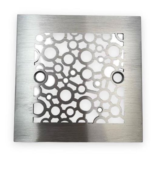 Bubbles-4.25-Square-brushed-stainless_designer-drains.