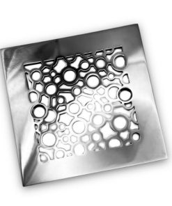 Bubbles-4.25-square-shower-drain-polished-stainless_Designer-Drains