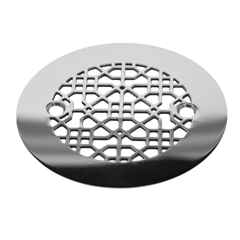 4.25 inch round shower drain cover, replacement for Sioux Chief, Moresque No. 1