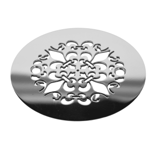 Classic Mon Fleur|4.25" Round Replacement For Sioux Chief 821-2PPK PVC & 821-200A ABS, round stainless steel shower drain
