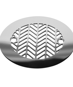 Geometric Wheat No. 2™ |4.25" Round Replacement For Sioux Chief 821-2PPK PVC & 821-200A ABS, round stainless shower drain