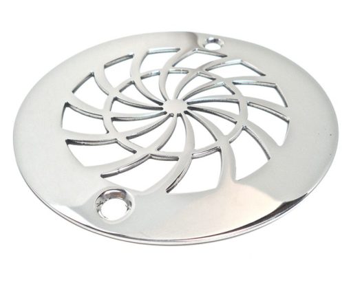 4 Inch Round Shower Drain Cover | Classic Shield No. 5 Designer by Designer Drains