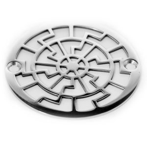 Geometric Pattern No. 3, 3.25 inch round shower drain cover