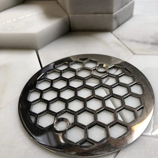 Honeycomb, Hexagon, 3.25-inch shower drain