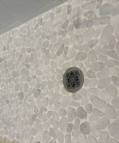 4.25 Round Shower Drain Greek Anthemion Customer Install