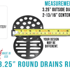 how to measure 3.25 inch drain