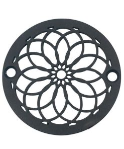 Mandala-3.25-Inch-Matte-Black_Designer-Drains.