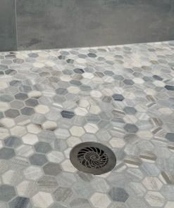 Nautilus 4.25 Round Drain Cover Install by Customer Brushed Stainless Steel