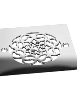 Architecture Catalan 1600 square shower drain, polished stainless steel by Designer Drains