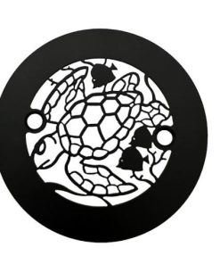 Turtle-4.25-round-shower-drain-cover-matte-black_Designer-Drains