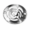 Art History Valmier 1, 3.25 inch round shower drain cover, polished stainless steel