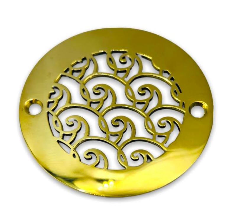 Galleria 4 Round Shower Drain Cover - Bronze Metallic