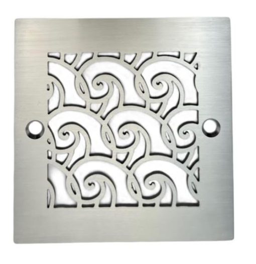 Waves-Oatey-4-inch-square-Brushed-Stainless_Designer-Drains