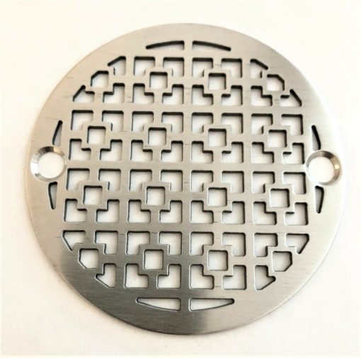 3.25 inch round stainless shower drain