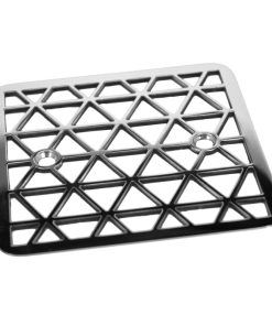 Square Shower Drain Kohler Geometric Triangles Polished Stainless