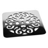 Classic Scrolls No. 4, Kohler K-9136 Drain Cover Replacement, Polished Stainless_Designer Drains