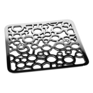 square shower drain with bubbles design for kohler drain