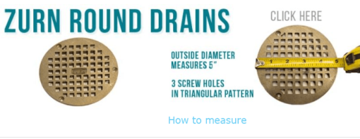 5 Inch Round Shower Drain Zurn Replacement Designer Drains, How to Measure