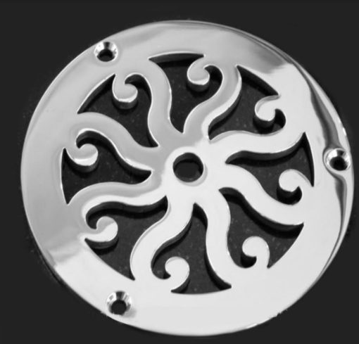 Classic-Eight-Scrolls-No.-1-5-Inch-Round-Watts-Replacement-Cover-Polished-Stainless_Designer-Drains