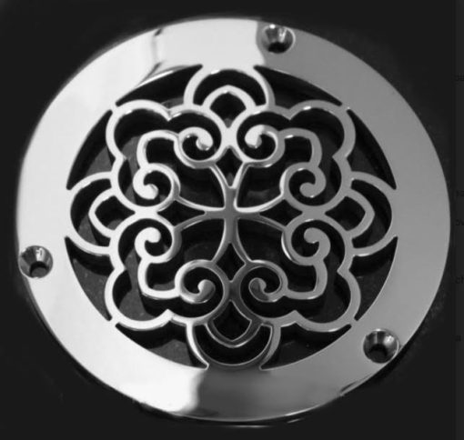 Classic-Scrolls-No.-6-5-Inch-Round-Drain-Cover-Replacement-for-Watts-Polished-Stainless_Designer-Drains