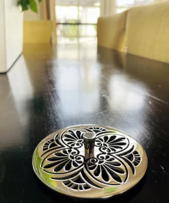 Designer Drains Greek Anthemion Sink Strainer 3.15-inch Decorative Stainless Steel Kitchen Drain Cover