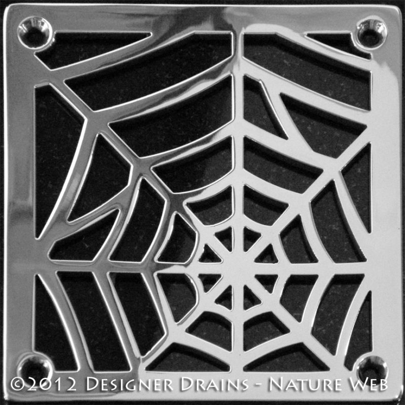 Designer Drains Nature Spider Web Zurn 