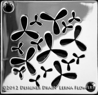Designer Drains Nature Lerna Flowers Shower drain