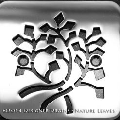 Nature Leaves stainless steel shower drain