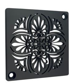 Square Drain Cover, Schluter Replacement Cover, Matte Black by Designer Drains