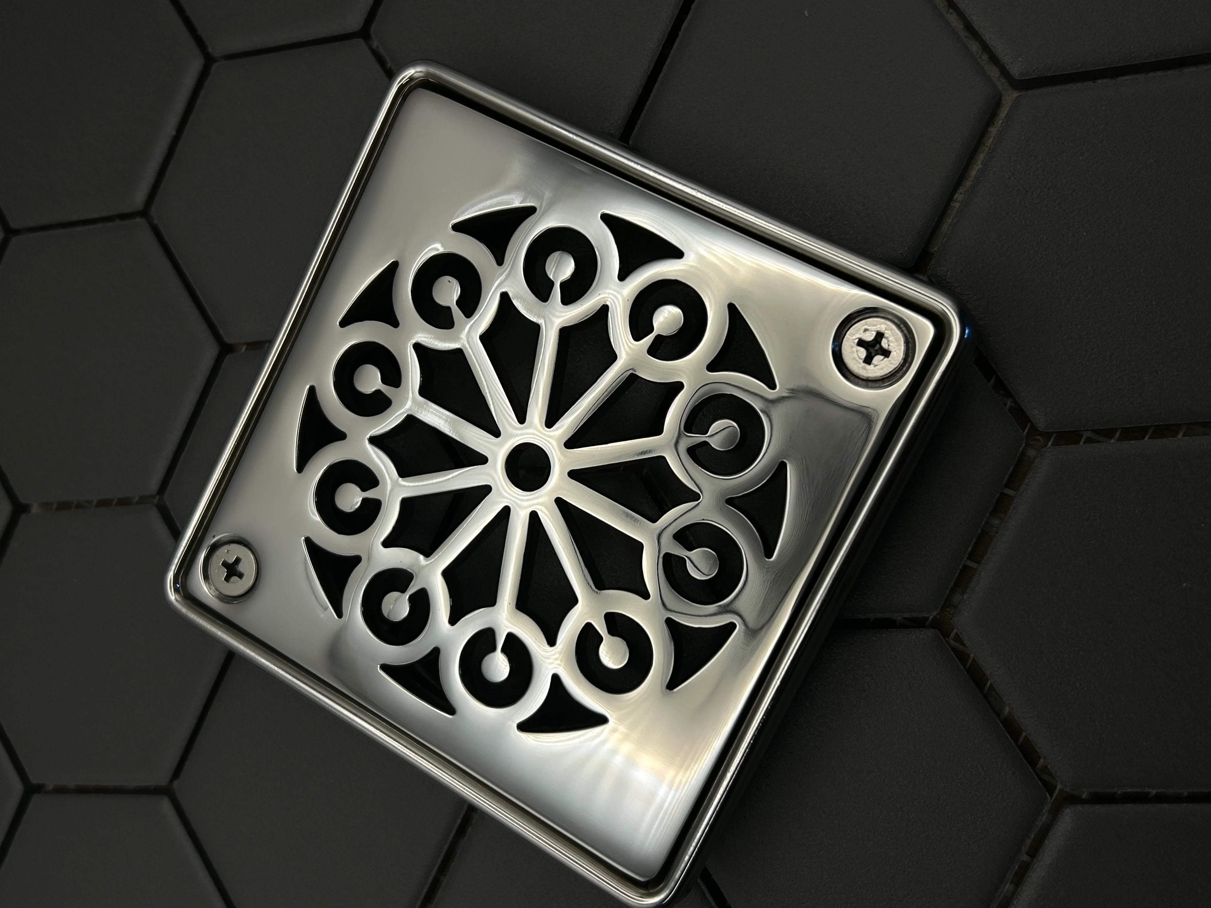 Square Shower Drain Cover, Classic Lerna Seal No. 2, Replacement For Schluter-Kerdi® - Image 6