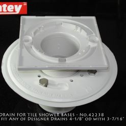 Oatey PVC, 4.1875" Square with 3-3/8"CTC