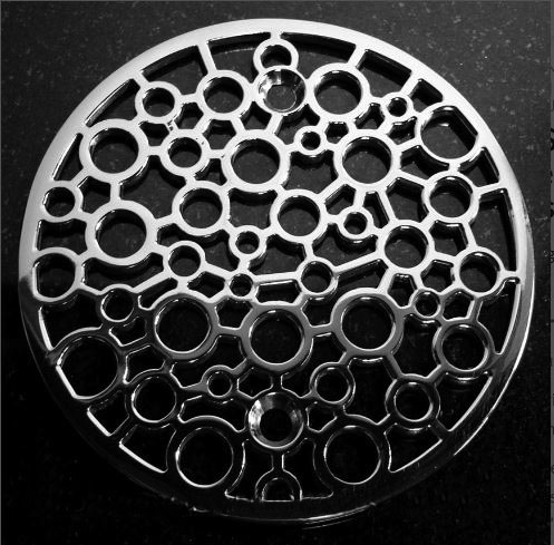 Round Shower Drain Cover, Replacement For Kohler, Bubbles