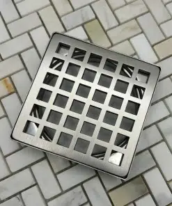 Trendline drain in Brushed Stainless Steel finish.