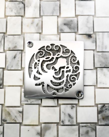 Square Shower Drain Cover Replacement For Schluter Octopus Designer Drains
