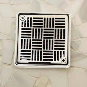 Geometric-No.-6-Schluter-on-tile-polished-stainless-steel_Designer-Drains