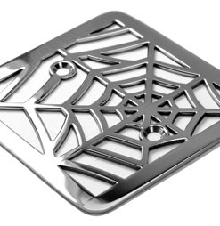 4 inch square polished stainless steel Designer Drains Web Design