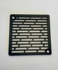 Roman Bricks Schluter Shower Drain Cover Matte Black by Designer Drains