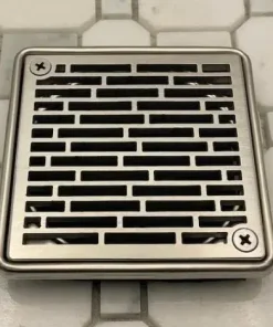 Roman Bricks Schluter Kit Brushed Stainless/Satin Nickel